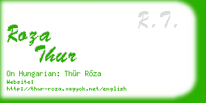 roza thur business card